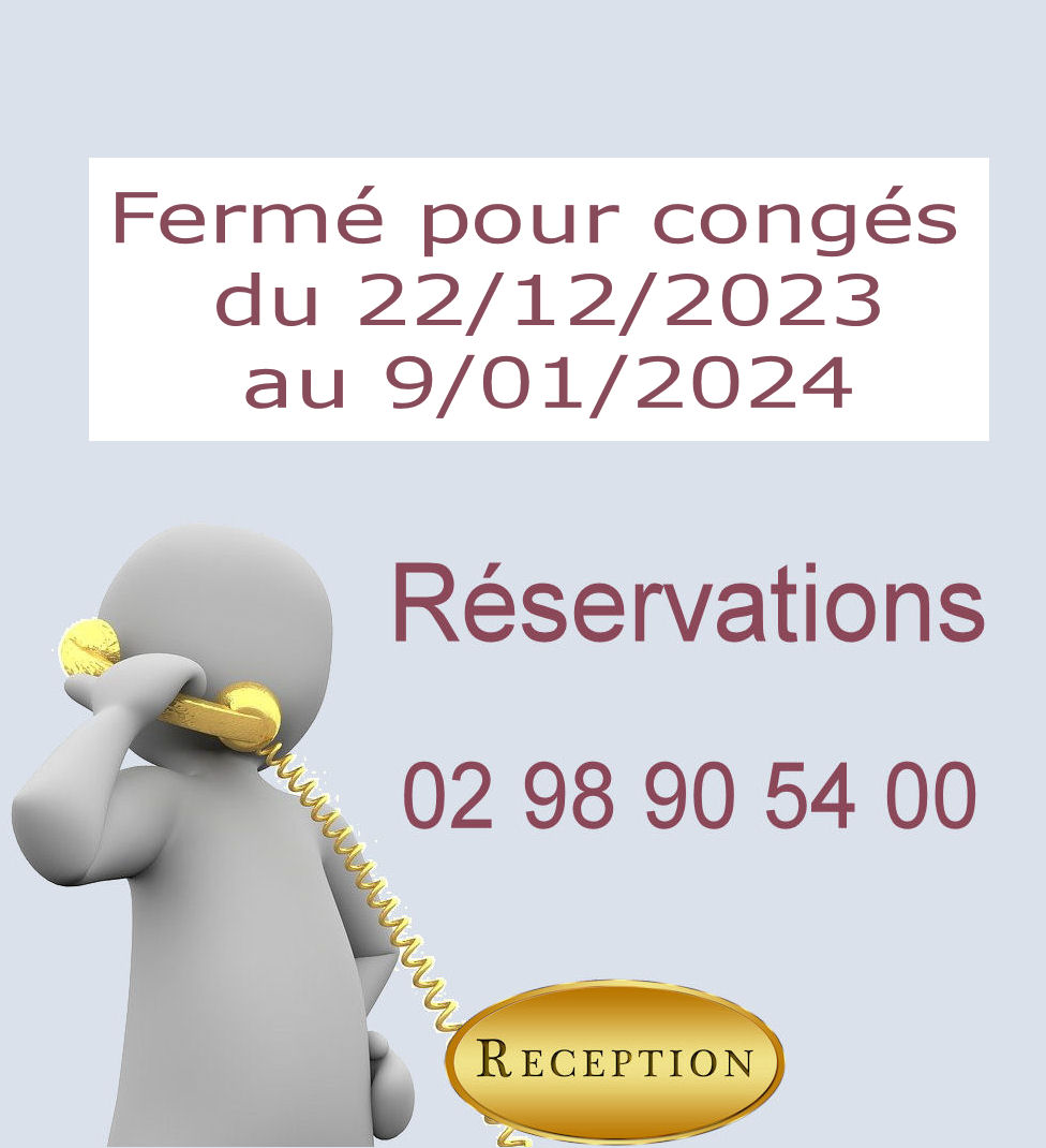 Fermé pour congés du 28/12/2024 au 14/01/2025